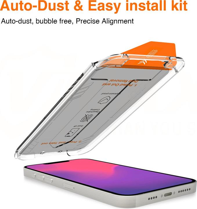 Image du produit 4smarts Second Glass Privacy, Service Kit + Anti Dust (10 pcs, Apple iPhone 13, Apple iPhone 13 Pro, Apple iPhone 14, Apple iPhone 16e)