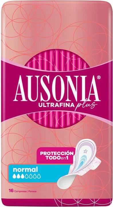 Actual product image Ausonia ULTRAFINA PLUS compresas normal alas 16 u (16 x)