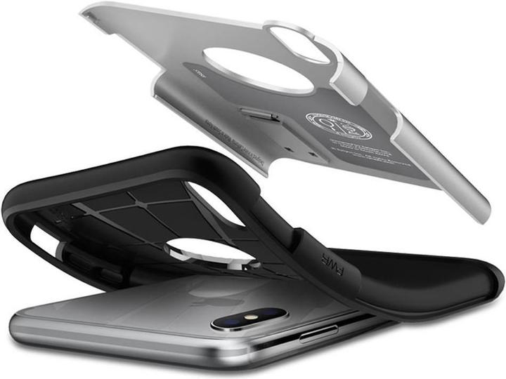 Immagine prodotto Spigen Armatura sottile in argento satinato (Apple iPhone XS, Apple iPhone X)