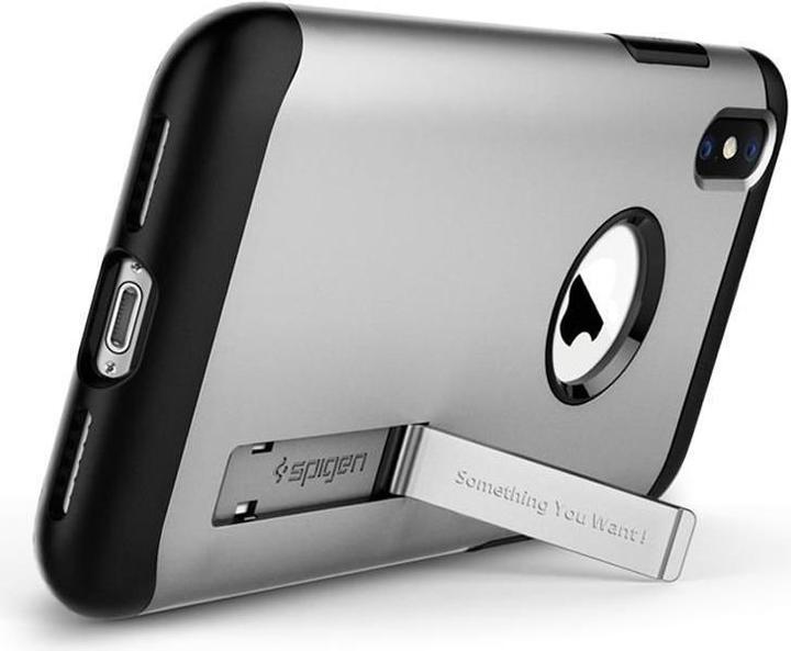 Immagine prodotto Spigen Armatura sottile in argento satinato (Apple iPhone XS, Apple iPhone X)