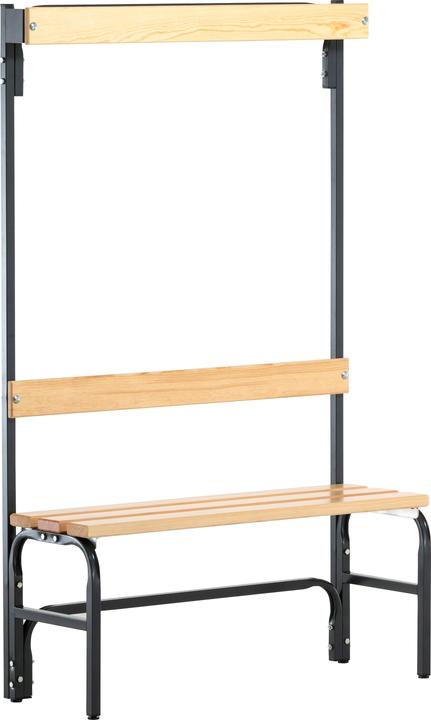 Produktbild kaiserkraft Garderobenbank mit Hakenleisten (37 cm, 165 cm)