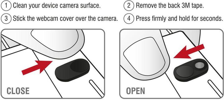 Image du produit Delock Webcam Cover (3er Set)