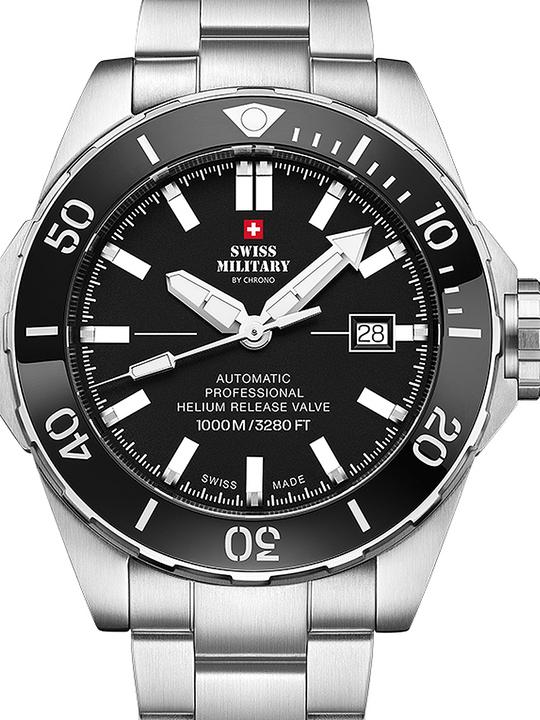 Swiss Military SMA34092.01 Automatik Diver 45mm 100ATM (Analoguhr, 45 mm)