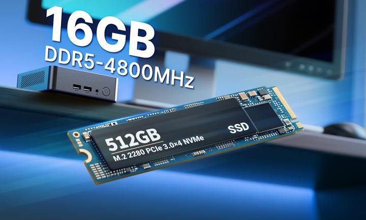 Produktbild Minix NUC 355 (512 GB, 16 GB, Intel N150)