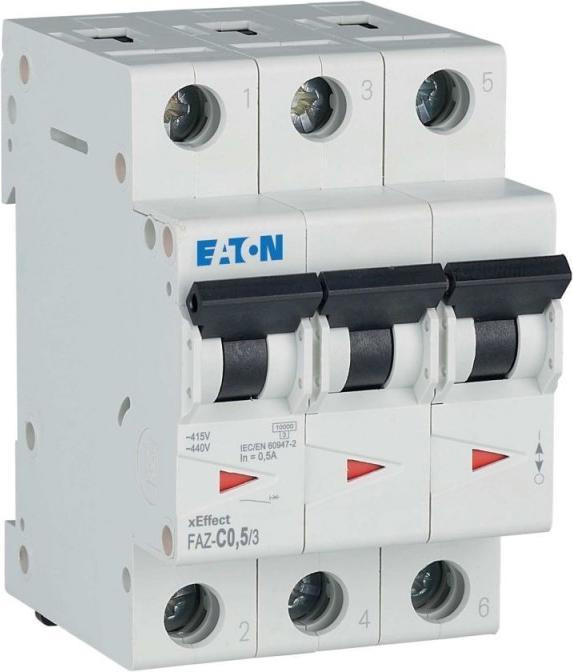 Actual product image Eaton MOE FAZ-C0,5/3 Built-in automatic control 3p