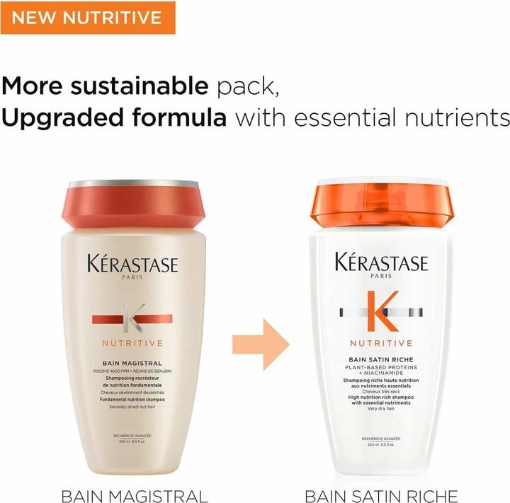 Image du produit Kérastase Kerastase Nutritive Bain Satin Riche (250 ml, Shampoing liquide)