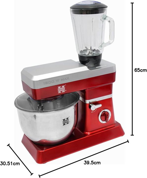 Actual product image Herzberg Multifunctional Food Processor with Large Capacity Bowl and Powerful Motor (1800 W, 6.50 l)