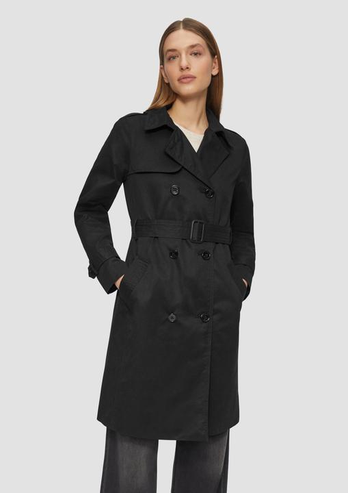 Actual product image S.Oliver Outdoor-Mantel Trenchcoat mit Streifen-Futter