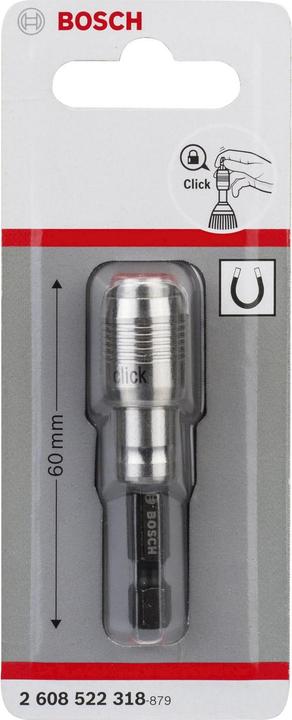 Produktbild Bosch Professional Zubehör Universalhalter One-Click Funktion, 1pc (Innensechskant)