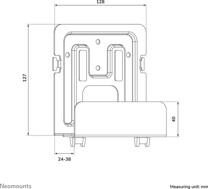 Produktbild Neomounts by Universal Mediabox Mount. depth (also suited for Apple TV)