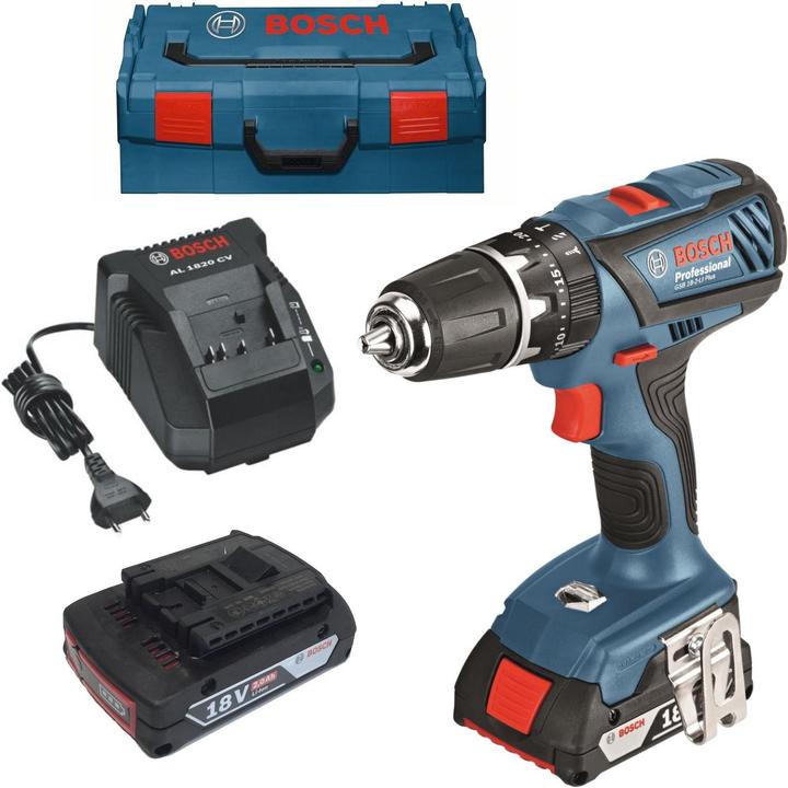 Produktbild Bosch Professional GSB 18-2-LI Plus mit 2 Akkus (Akkubetrieb)
