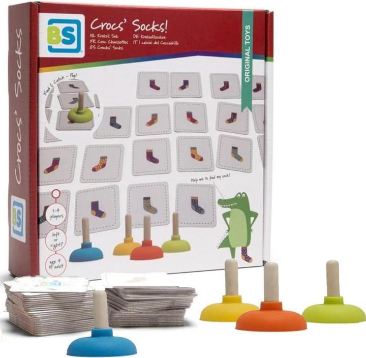 Actual product image BS Kids game Crocodile socks (English, French, German, Italian, 2 - 4 Players)