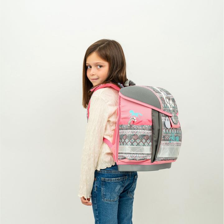 Image du produit Belmil CLASSY Sac à dos scolaire Set de 4 pièces Horse Aruba Blue (19 l)