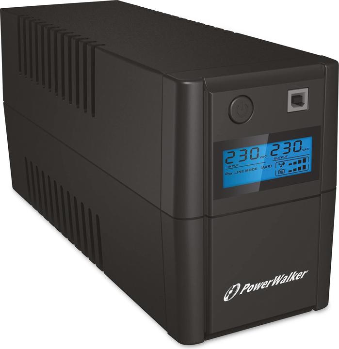 Immagine prodotto Powerwalker VI 850 SHL Schuko 850VA / 480W UPS Line-Interactive Torre AVR HID LCD (850 VA, 480 W, Interattivo linea UPS)