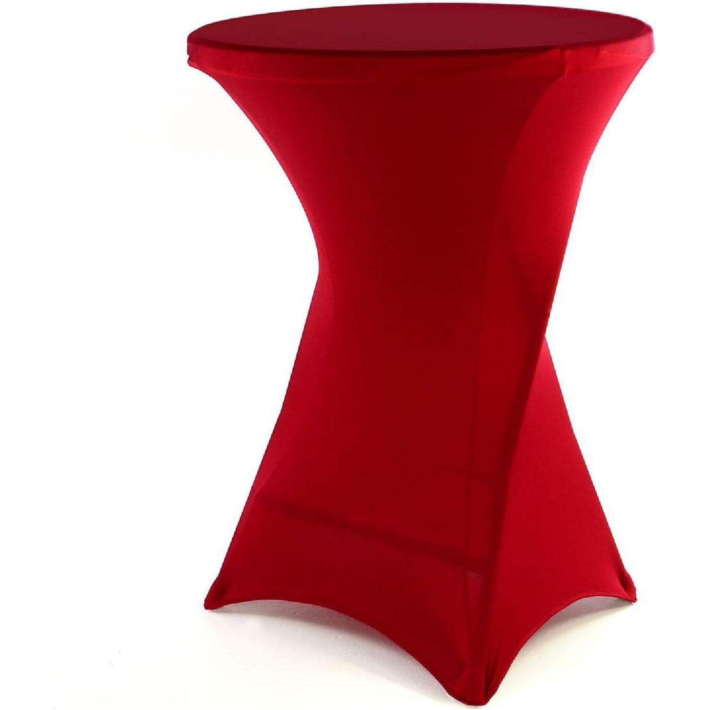 Thumbnail - VCM, Tischdecke, Husse für Stehtisch Stretch 80 x 80 x 110 cm rot Tischschutz Stoffbezug (80 x 80 x 110 cm)