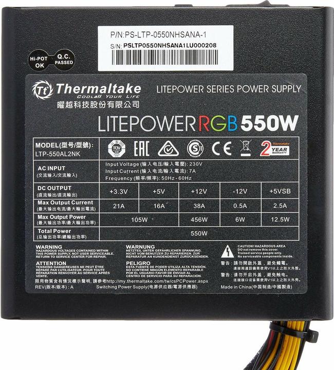 Produktbild Thermaltake Litepower RGB (550 W)