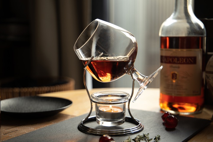 Immagine prodotto BarCraft Scaldino per Brandy e Cognac Set regalo di (3.50 dl, 1 x, Bicchiere da cognac)
