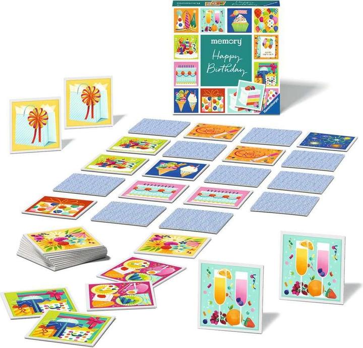 Produktbild Ravensburger moments memory® Happy Birthday - 22399 - Zum Geburtstag gratulieren mit dem (Deutsch, Englisch, Französisch, Italienisch, Niederländisch, Portugiesisch, Spanisch, 2 - 6 Spieler)
