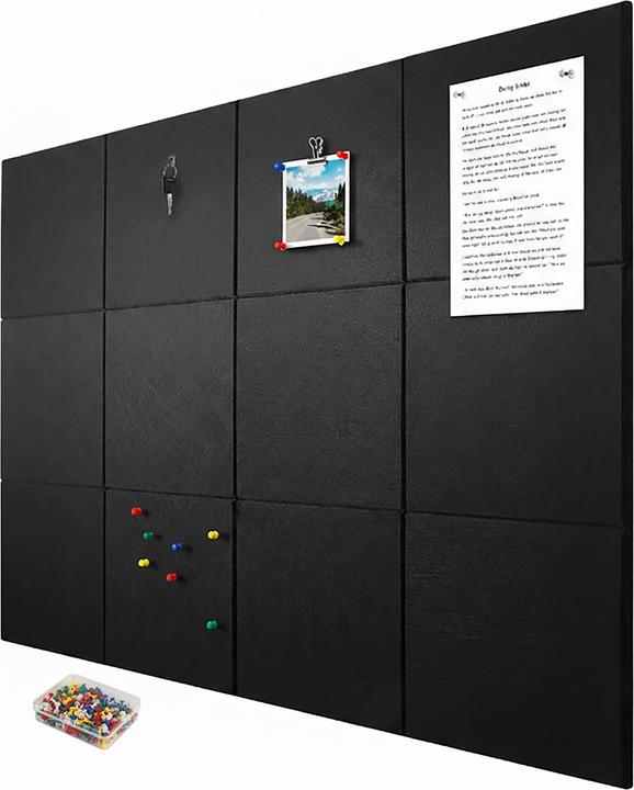 Produktbild Relaxdays 12x Filzpinnwand (Pinnwand, 30 x 30 cm)