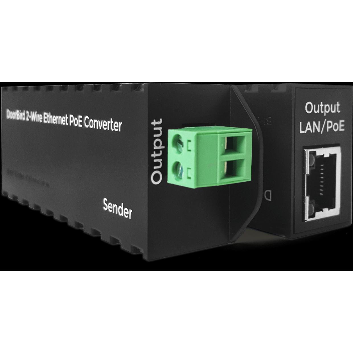 Doorbird, Zubehör Gebäudesicherheit, 2-Drath Ethernet POE Konverter