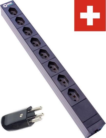 Produktbild RND Electronics Steckdosenleiste (8 x, Typ 23, 3 m)