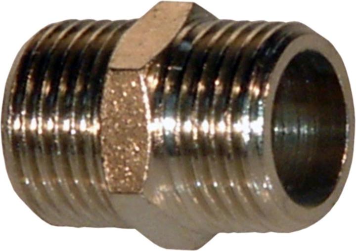 Actual product image Prebena Double nipple nickel-plated brass 12 x 34