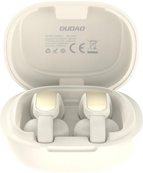 Actual product image Dudao U20 Pro TWS Bluetooth-Kopfhörer, kabellos, Weiss (50 h, Wireless)