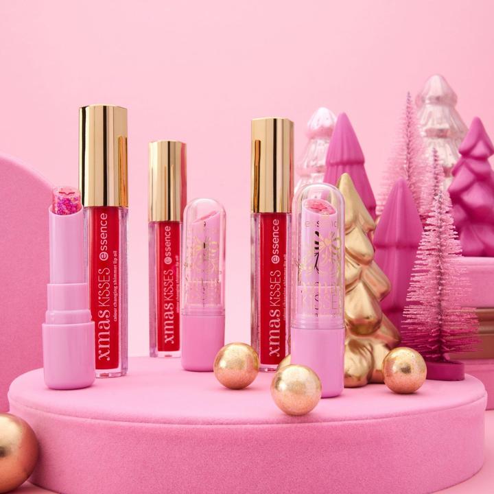 Actual product image essence Shimmer lip oil XMAS KiSSES 01 Kiss & Wish! (Lip oil, 2.60 ml)