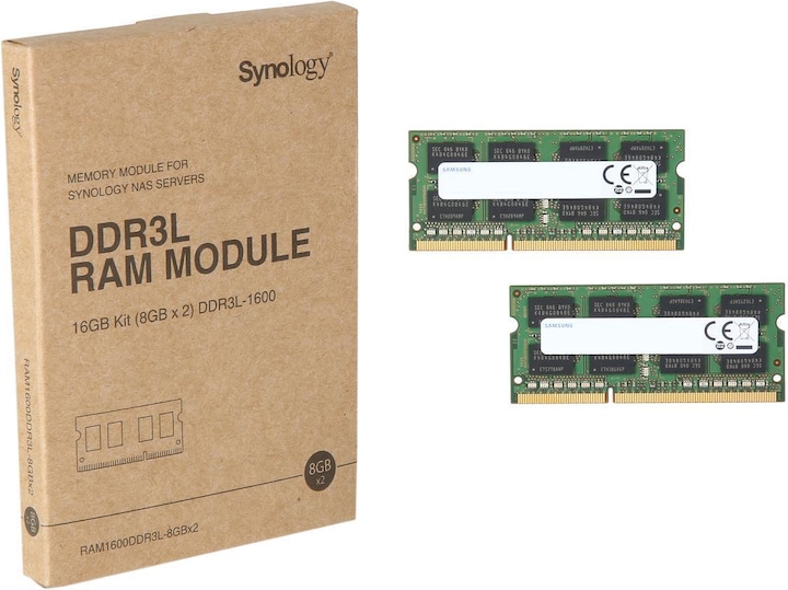 Actual product image Synology RAM1600DDR3L-8GBX2 (2 x 8GB, 1600 MHz, DDR3L-RAM, SO-DIMM)