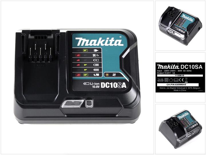 Produktbild Makita DC 10 SA 10,8 V Schnell Ladegerät für Li-Ion Akkus ( 197347-2 ) (10.8 V)