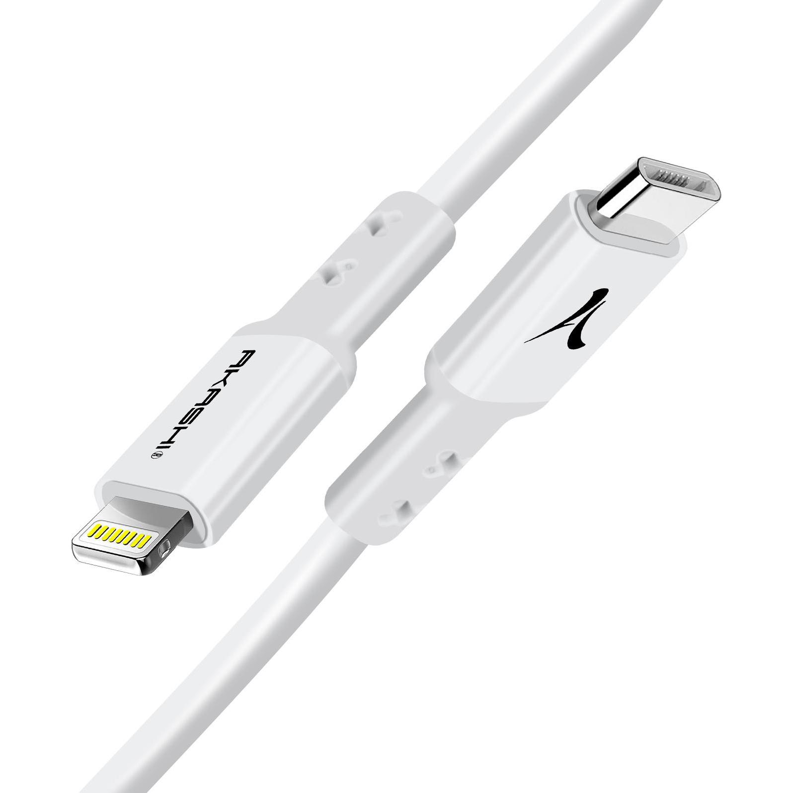 Thumbnail - Akashi USB-C / Lightning Schnellladekabel (3 m, USB 3.2 Gen 1), USB Kabel