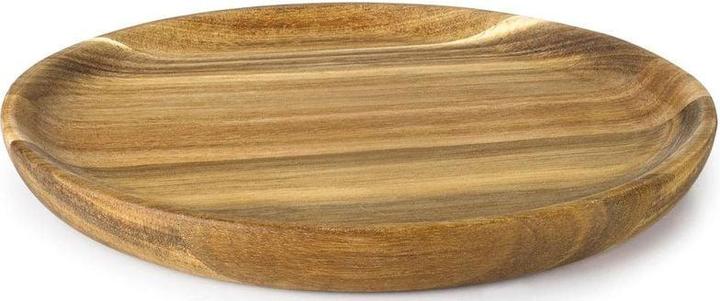 Ibili Holzteller Madera 28 cm Vielseitiger Teller, perfekt für Salate und Hauptgerichte (1 x, 28 cm)