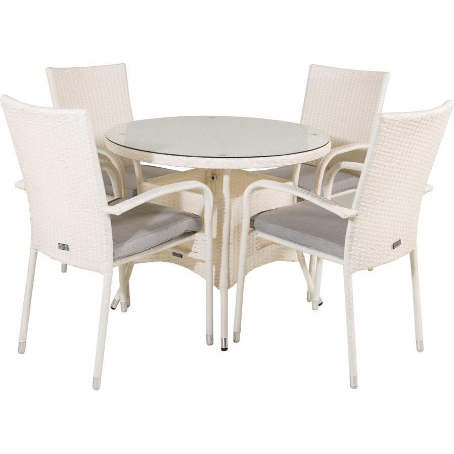 Ebuy24, Gartentisch + Balkontisch, Gartenmöbel-Set Volta (90 cm)