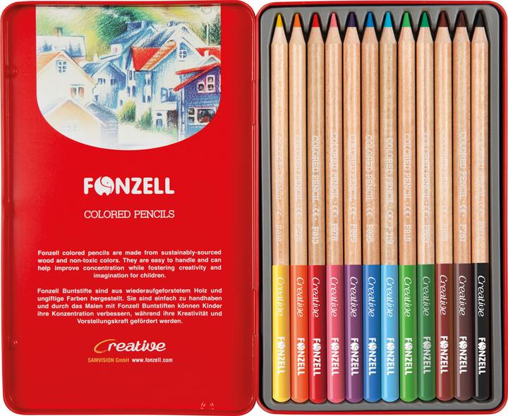 Produktbild Fonzell Farbstifte Creative in Metallschachtel (12x)