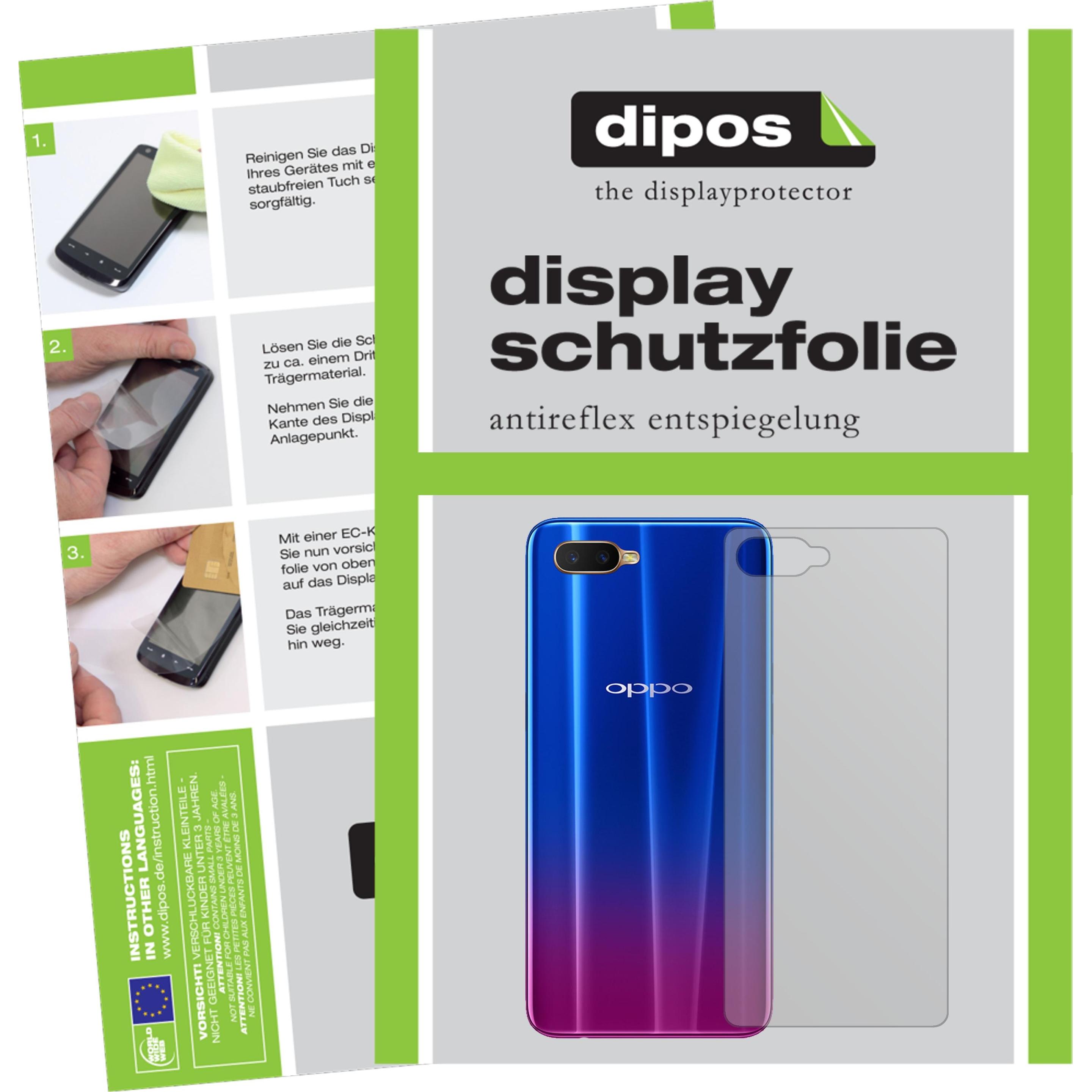 Dipos Displayschutzfolie Antireflex (5 Stück, Oppo RX17 Neo), Smartphone Schutzfolie, Transparent