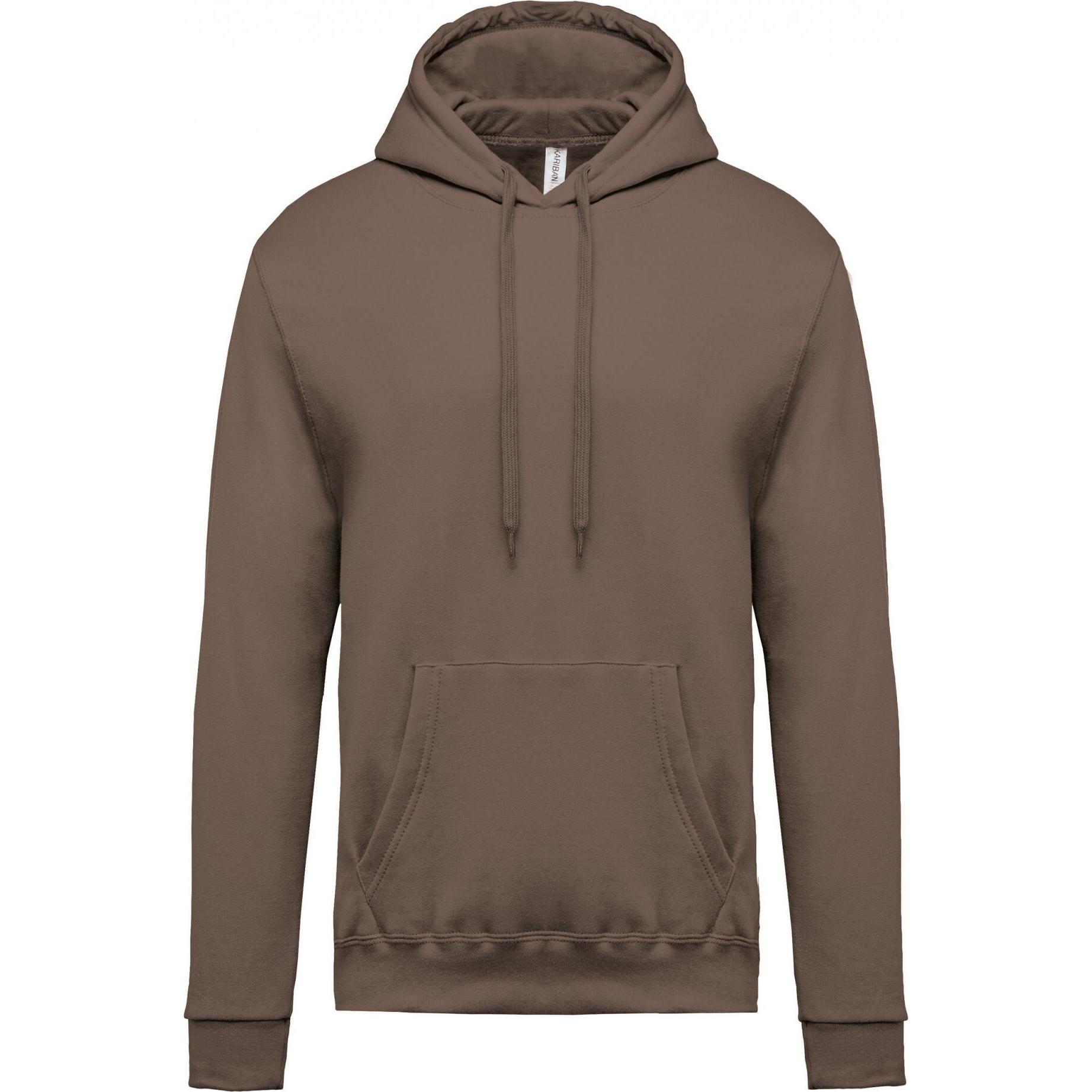 Kariban, Herren, Pullover, Hoodie, Braun, (4XL)
