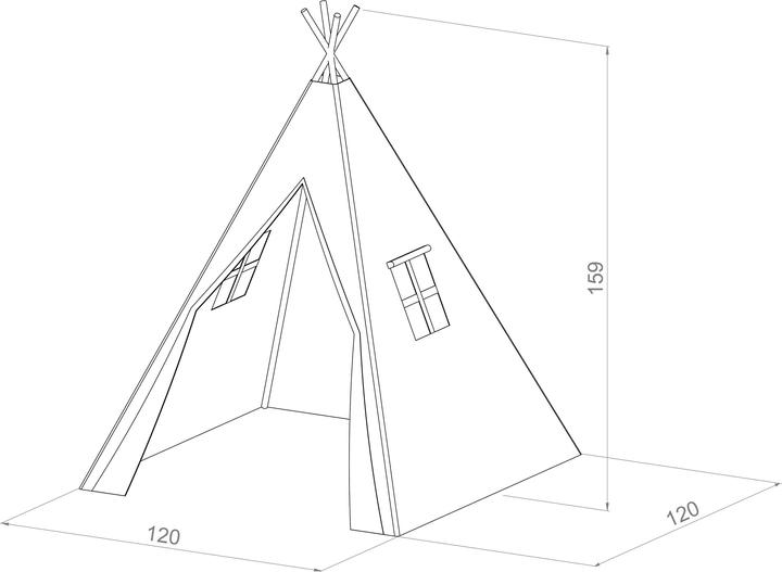 Actual product image Sunny Alba Tipi Tent