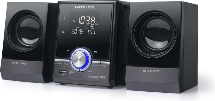 Produktbild Muse M-38 BT - Mini hifi-systeem met CD,USB & bluetooth - zwart (Bluetooth, CD Player, 1x 10 W)