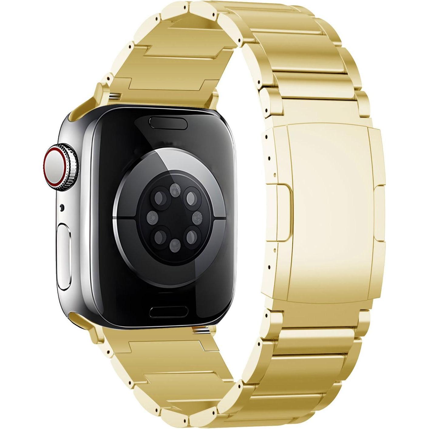 Thumbnail - Strap-it Titanarmband (Titan, Apple Watch), Uhrenarmband, Gold
