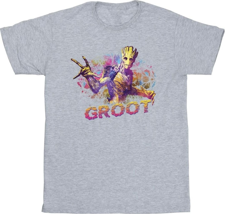 Actual product image Mens Guardians Of The Galaxy Abstract Groot T-Shirt (M)