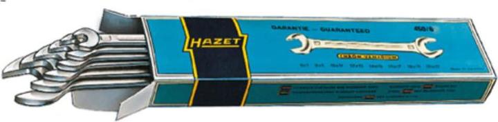 Produktbild HAZET Doppel-Maulschlüssel Satz 450N/12 ∙ Aussen Sechskant Profil ∙ 6 x 7 - 27 x 32 ∙ Anzahl Werkzeu…