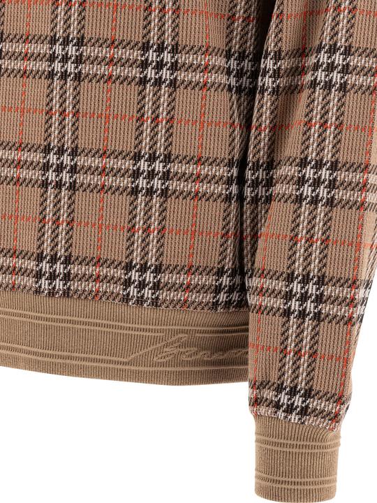 Actual product image Burberry Cotton Check crewneck sweatshirt (S)