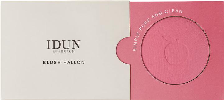 Actual product image IDUN Minerals Rouge/Blusher Hallon rose pink (Rose Pink)