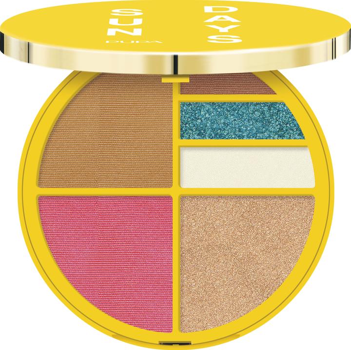 Produktbild Pupa Milano Sun Day Face & Eyes Palette Waterproof Sunrise (001 Sunrise)