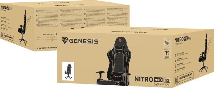 Produktbild Genesis Fotel Nitro 440 G2 MESH Czarny (NFG-2115)