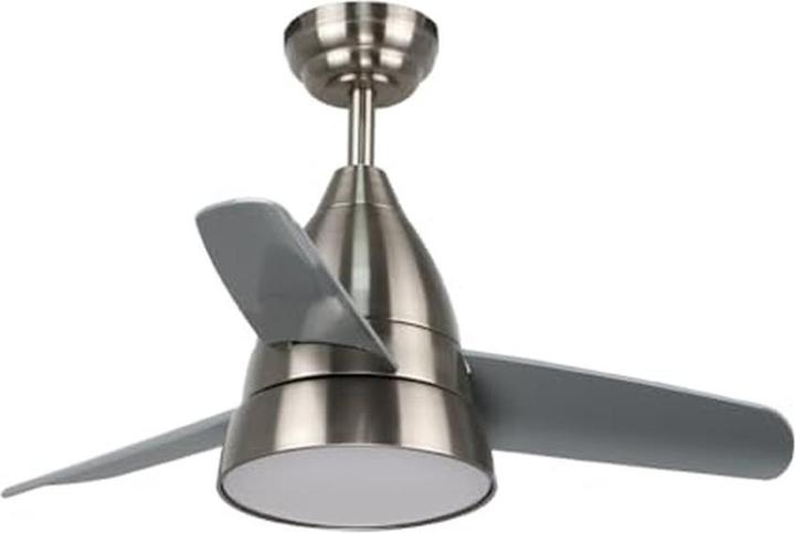 M Mimotec Stiller Deckenventilator mit LED-Licht, 6 Geschwindigkeiten, DC-Motor, Fernbedienung, Timer