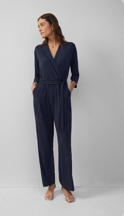 Produktbild S.Oliver Overall Fliessender Jumpsuit in Wickeloptik mit Bindegürtel (40)