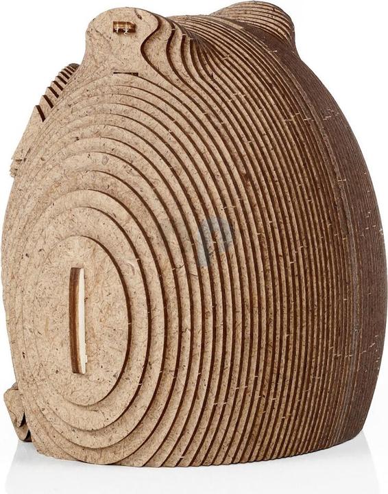 Actual product image Eco Wood Art Coin Bank Puzzle - Owl