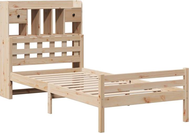 Image du produit vidaXL Lit en bois massif Lit double Cadre de lit 140x190cm en pin (140 x 190 cm)