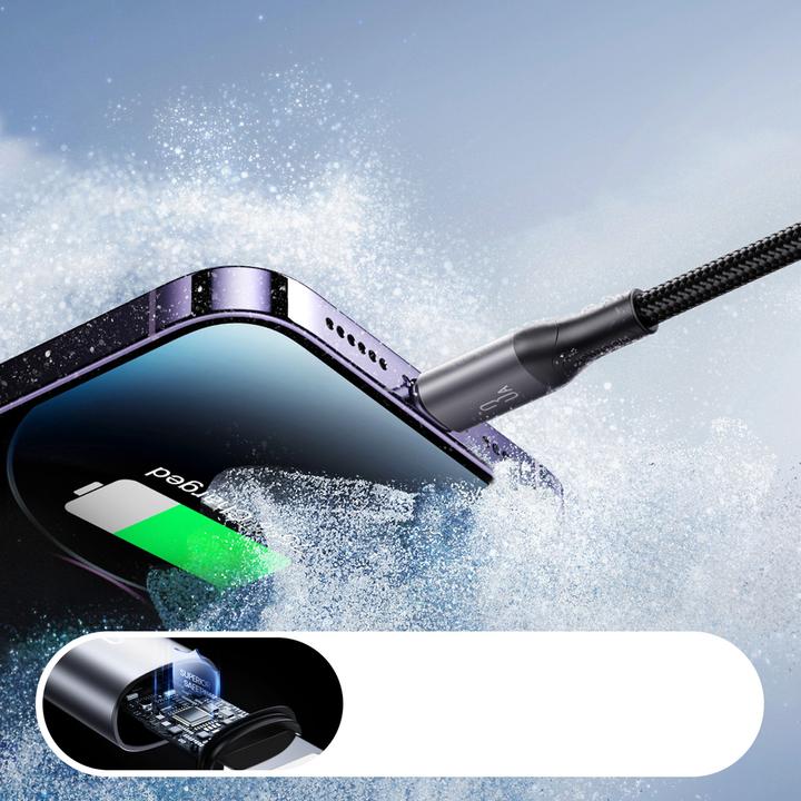 Produktbild Joyroom Flash Series Fast Charging USB-A to Lightning Cable 3A, 2m - Black (2 m)